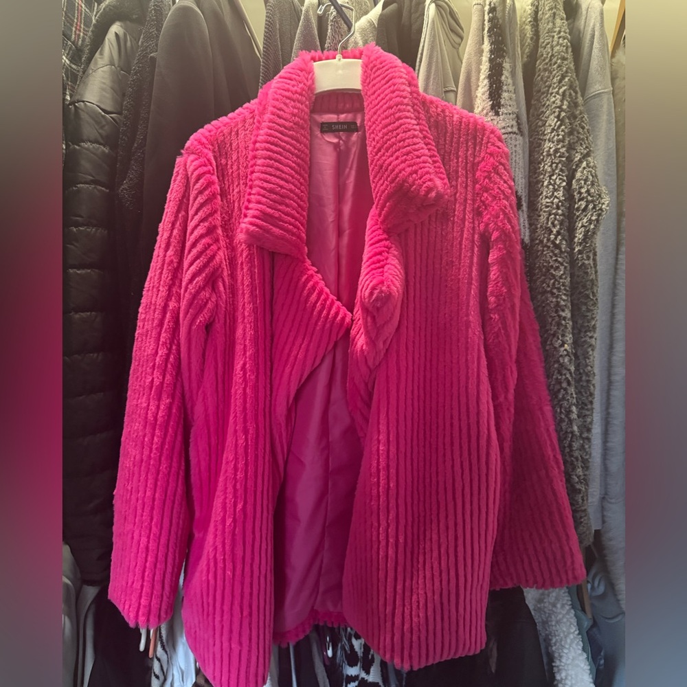 Hot pink coat